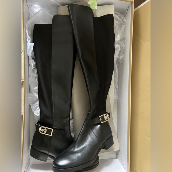 Micheal Kors Tall Black Boots - Picture 2 of 5